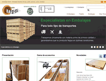 Tablet Screenshot of embalajesbarrio.com